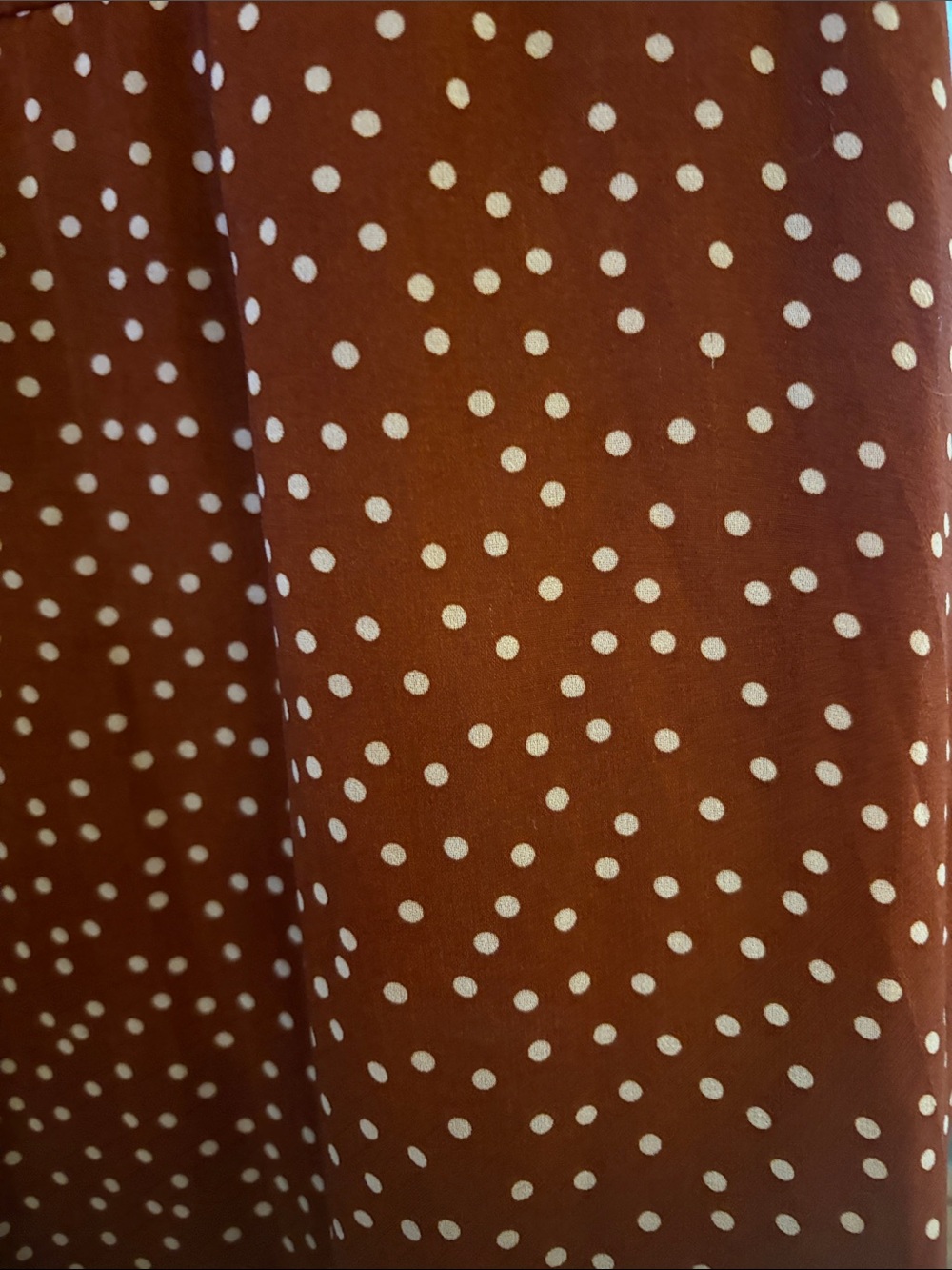 Dress- Just...Taylor Brown Polka Dot high neck mini dots midi dress size M